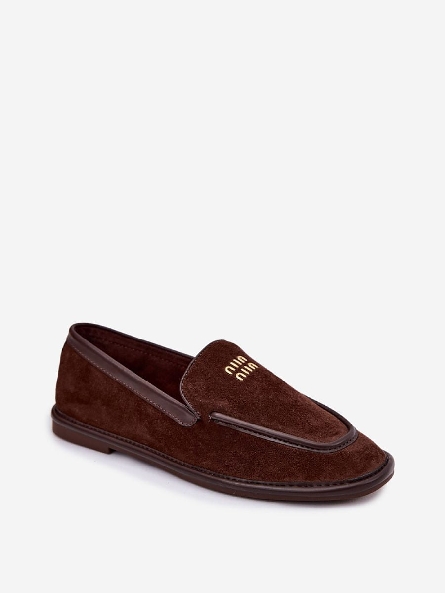 Kunstleder-Mokassins Damen Isa Marta, Loafer zum Hineinschlüpfen