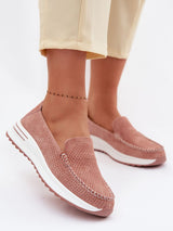 Kunstleder-Mokassins Damen Isa Rita, elegante Schlupfform