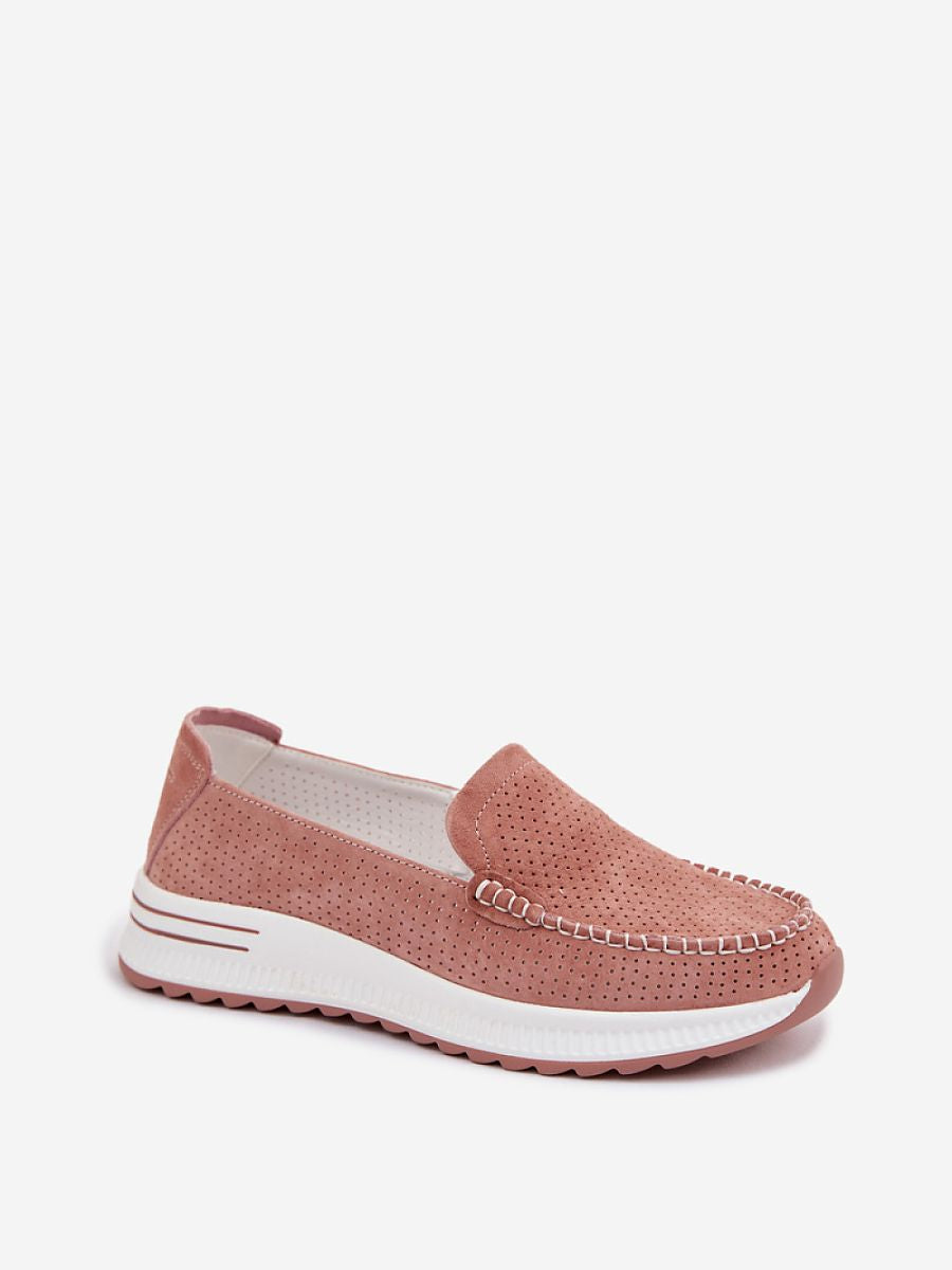 Kunstleder-Mokassins Damen Isa Rita, elegante Schlupfform