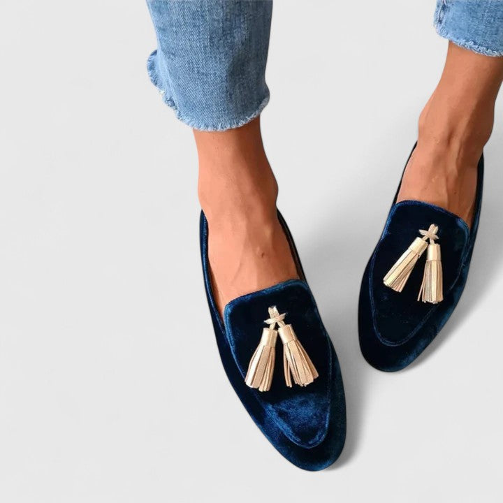 Komfort-Mokassins Damen Nerina | Elegant mit Quasten Slip-On