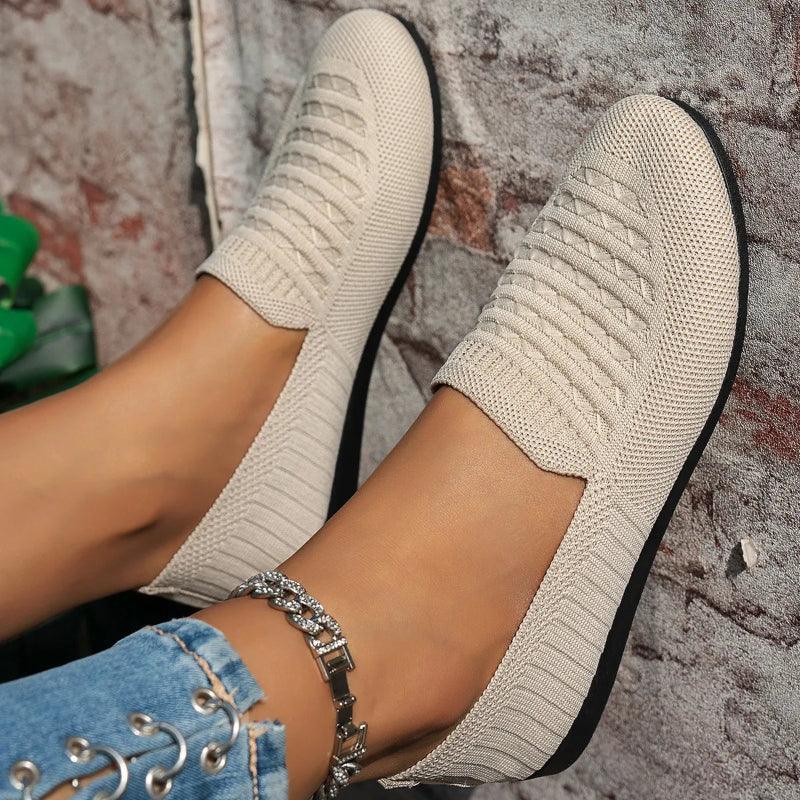 Ergonomische Komfort-Mokassins Damen Fara Mia, weiche Slipper