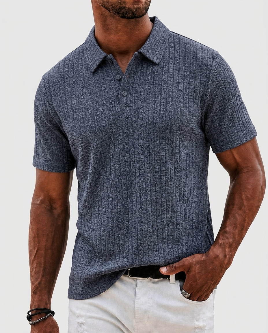 Gebreid Poloshirt Heren