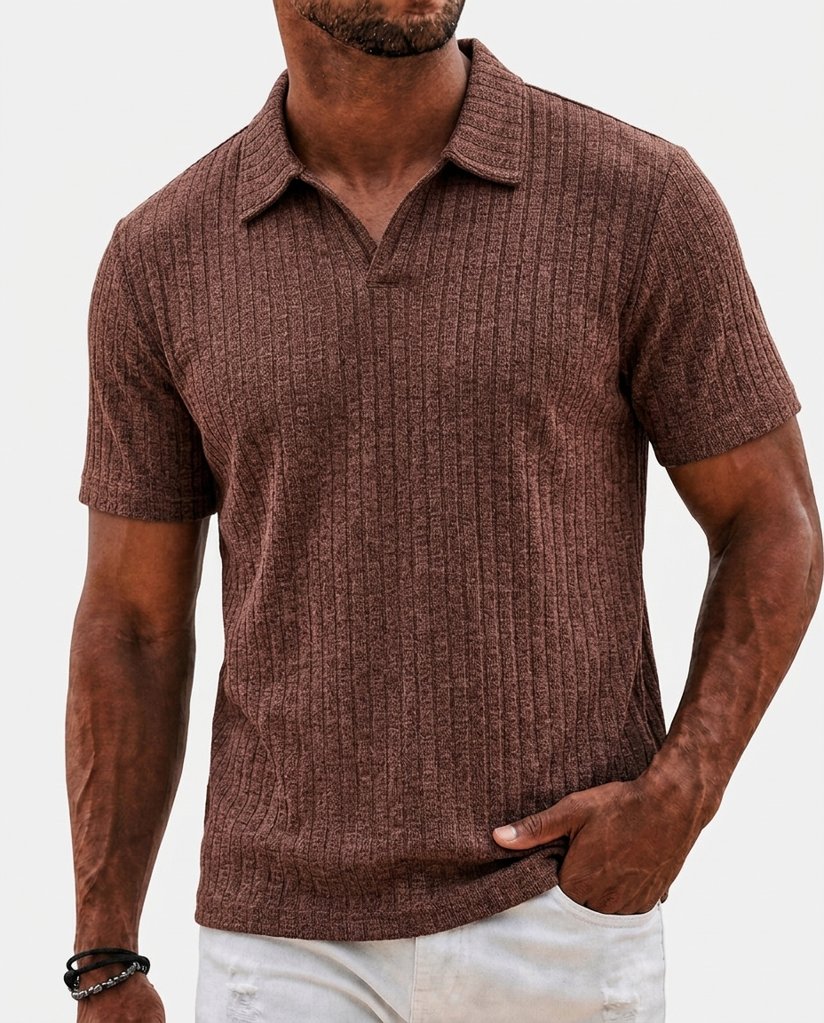 Gebreid Poloshirt Heren