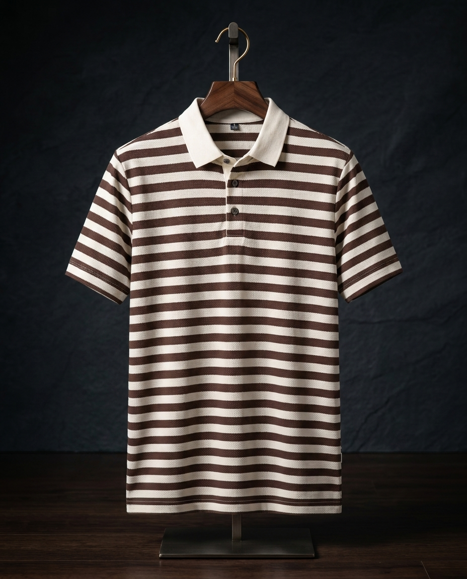 Gestreept Poloshirt Heren
