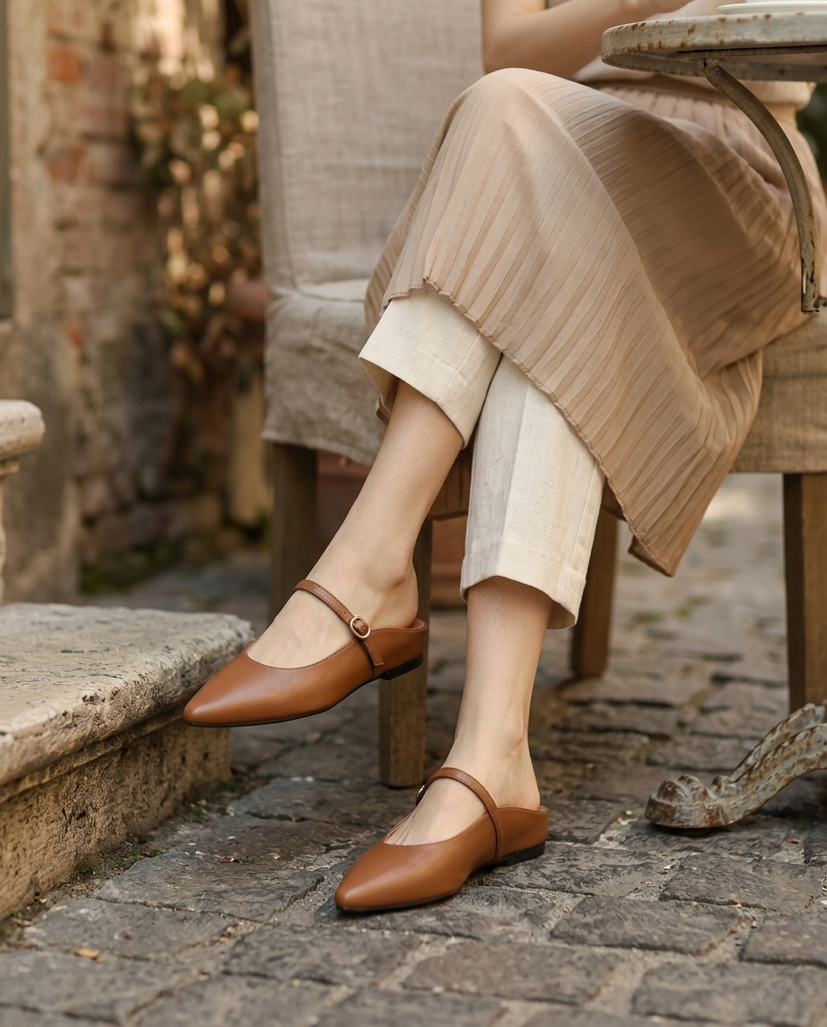 Leren Mules Dames