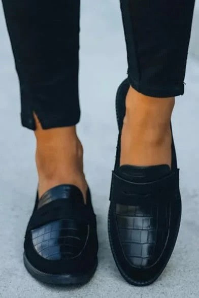 Komfort-Mokassins Damen Fara Maria aus Leder, klassische Slipper