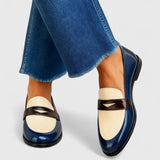 Komfort-Mokassins Damen Fara Anna, bequeme Slipper aus Leder
