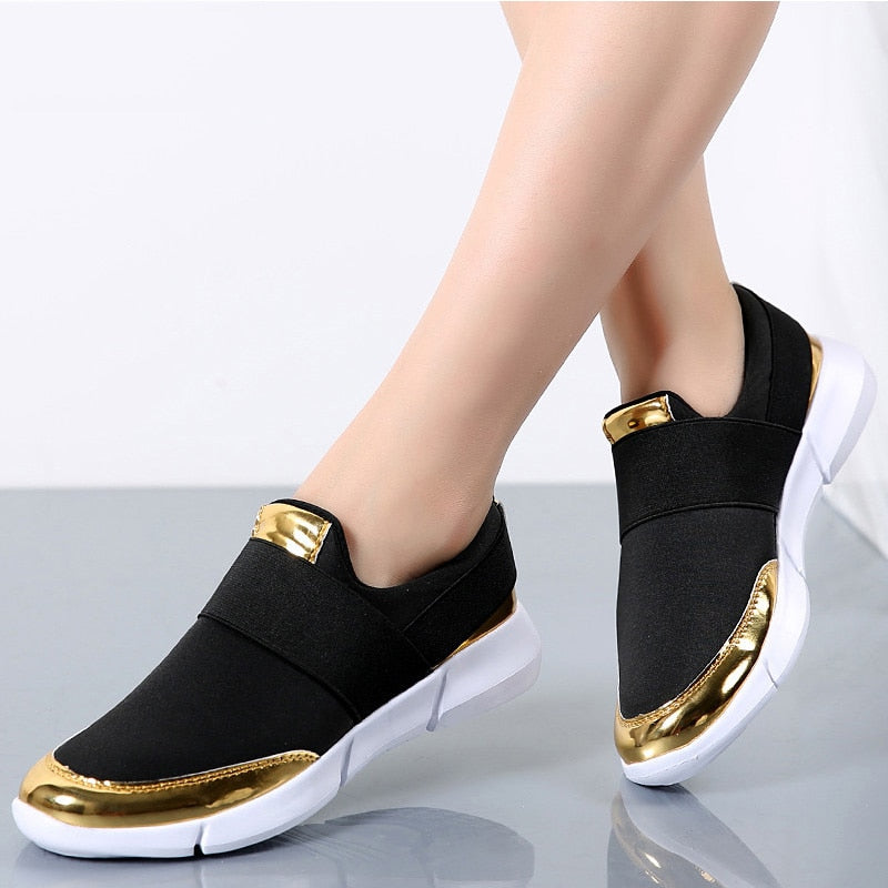 Bequeme Damen Slipper aus Stretch-Gewebe