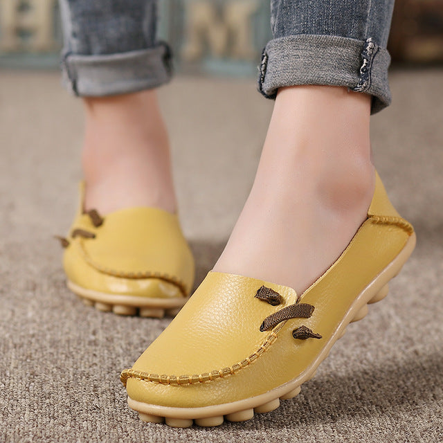 Damen Leder-Loafer im Casual-Stil