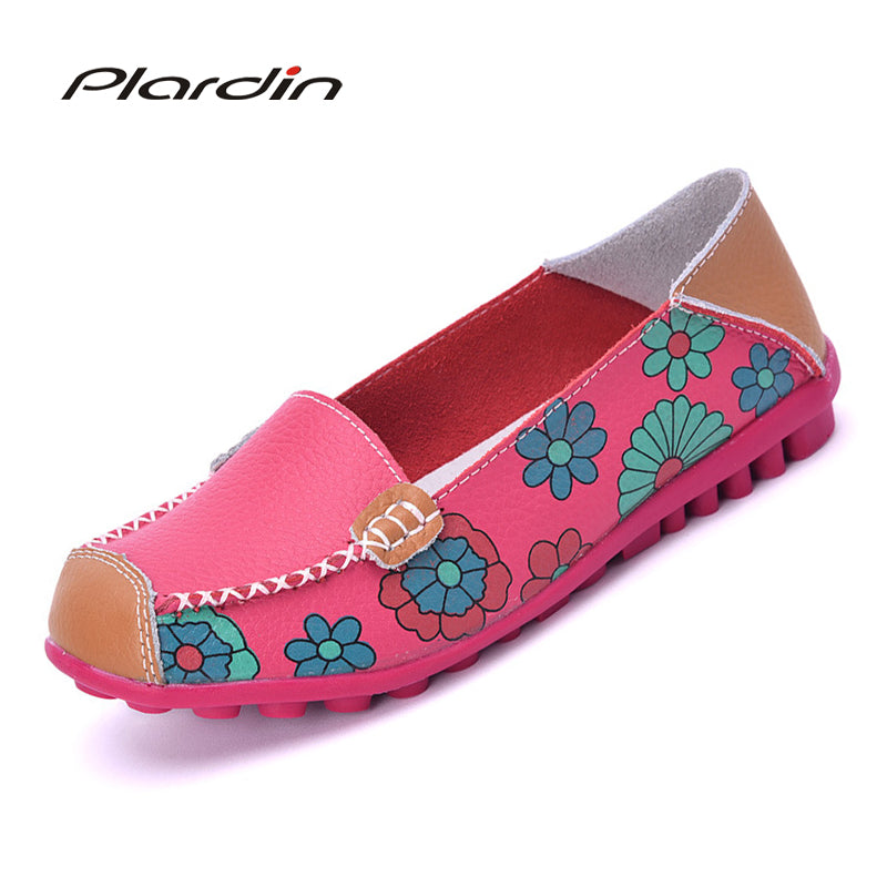 Damen Ballerinas mit Blüten-Applikation