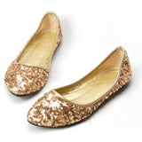 Elegante Damen Ballerinas mit Glitzer-Details
