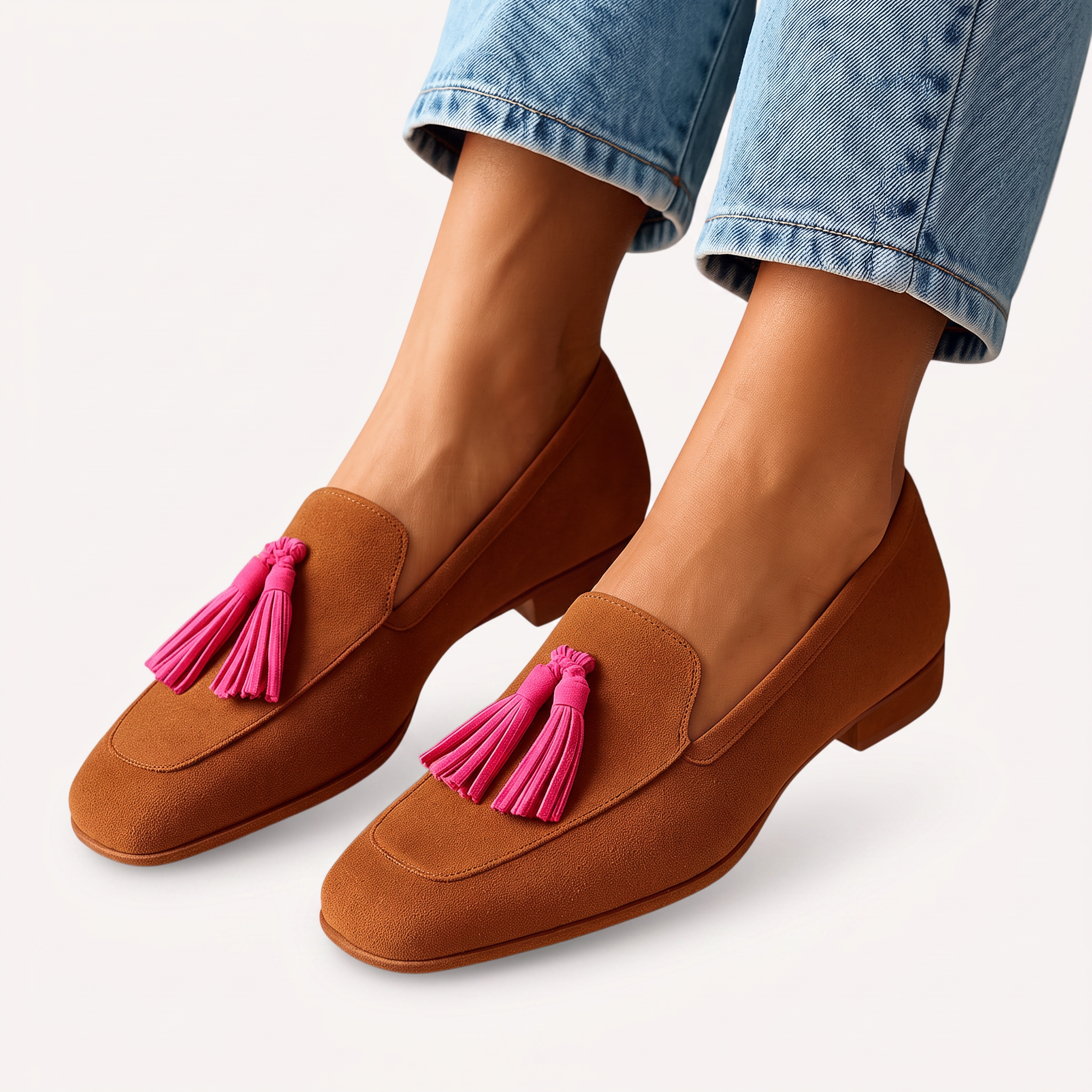 Wildleder-Mokassins Damen Clio Sara – weiche Slipper