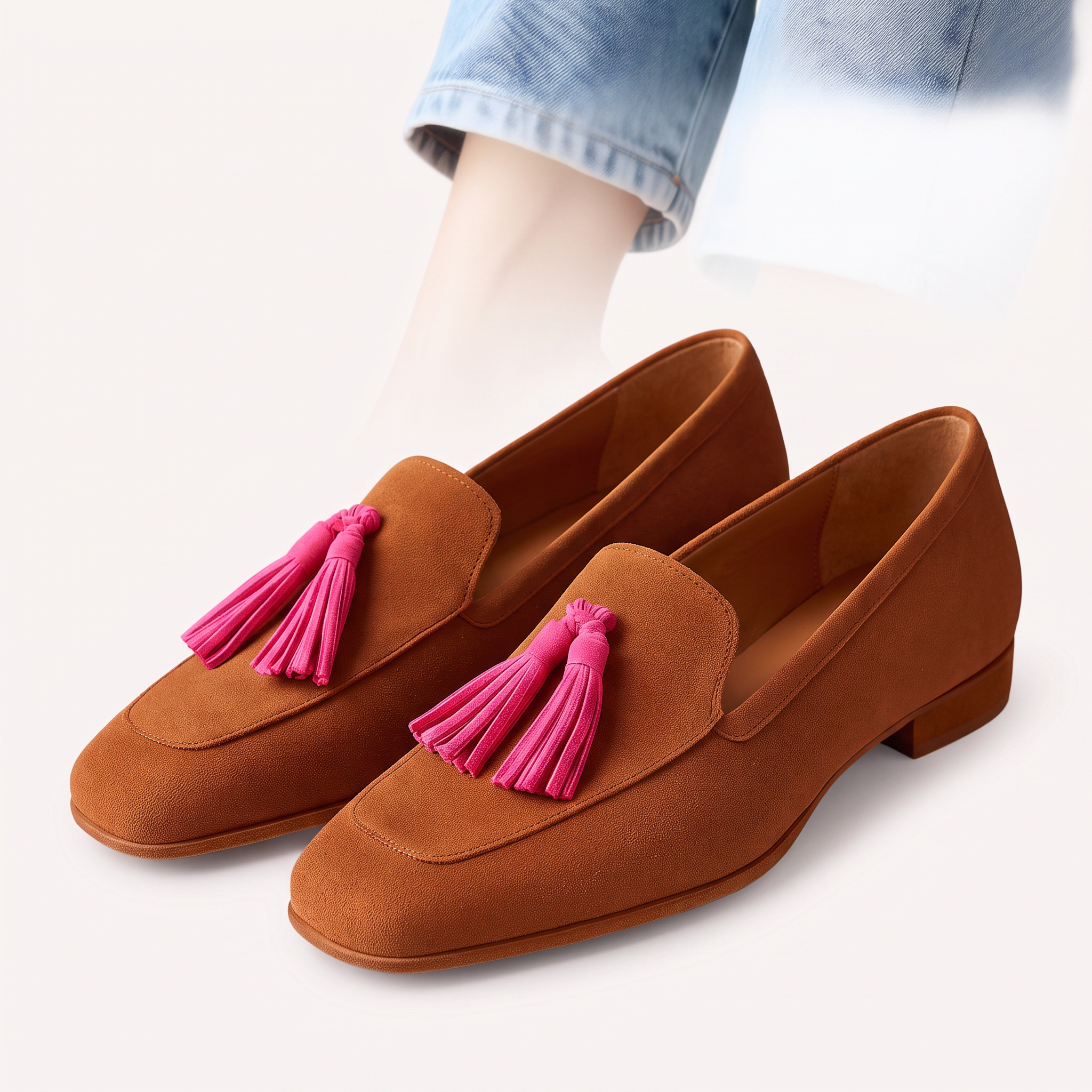 Wildleder-Mokassins Damen Clio Sara – weiche Slipper