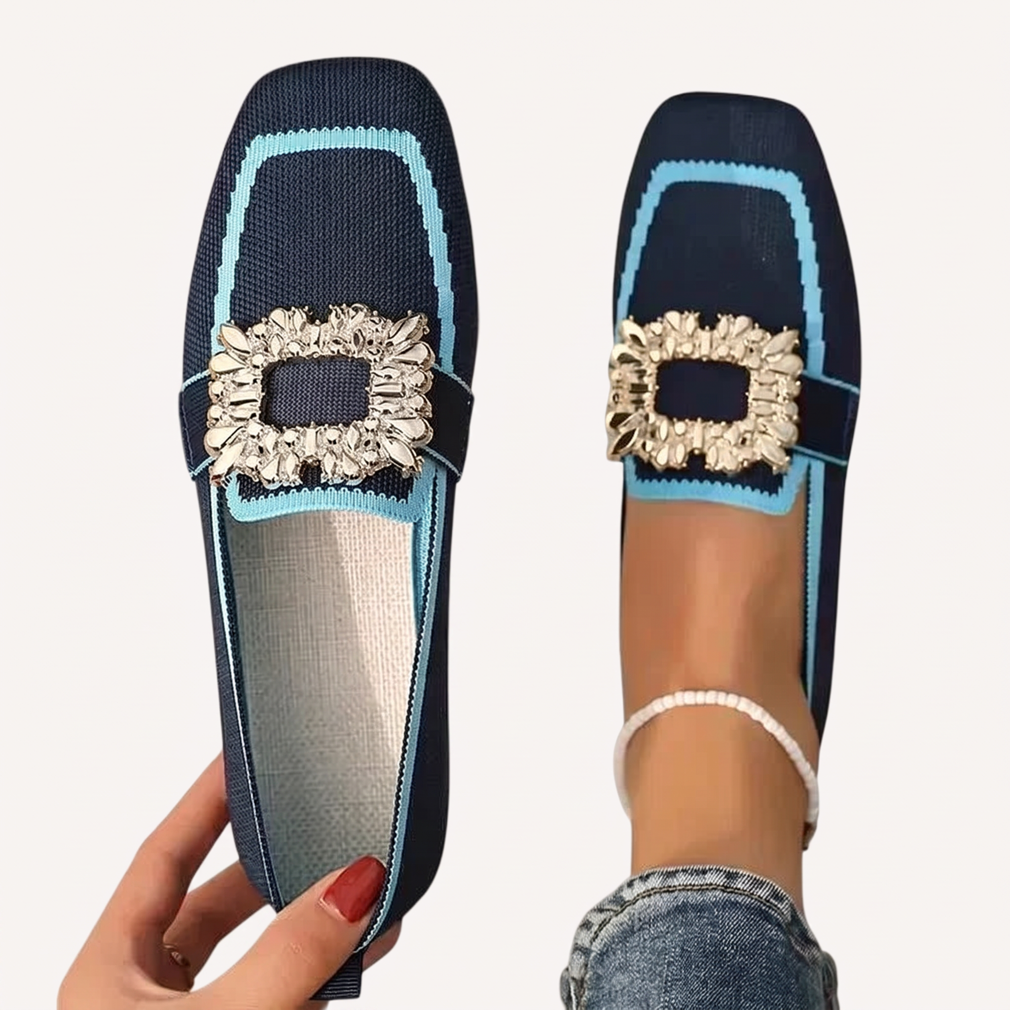 Komfort-Mokassins Damen Bice Elena, ergonomisch, weiche Slip-Ons