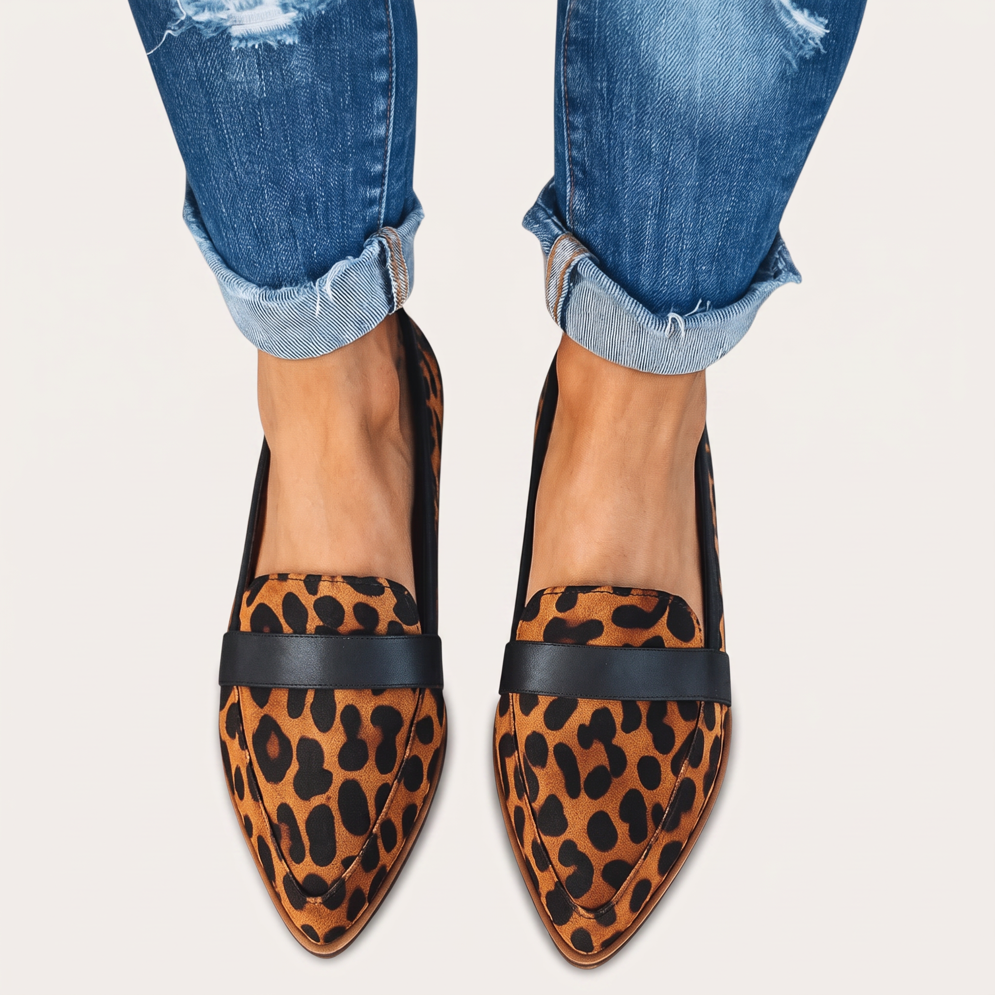Ergonomische Leder-Mokassins Damen Clio Anna – sicherer Halt