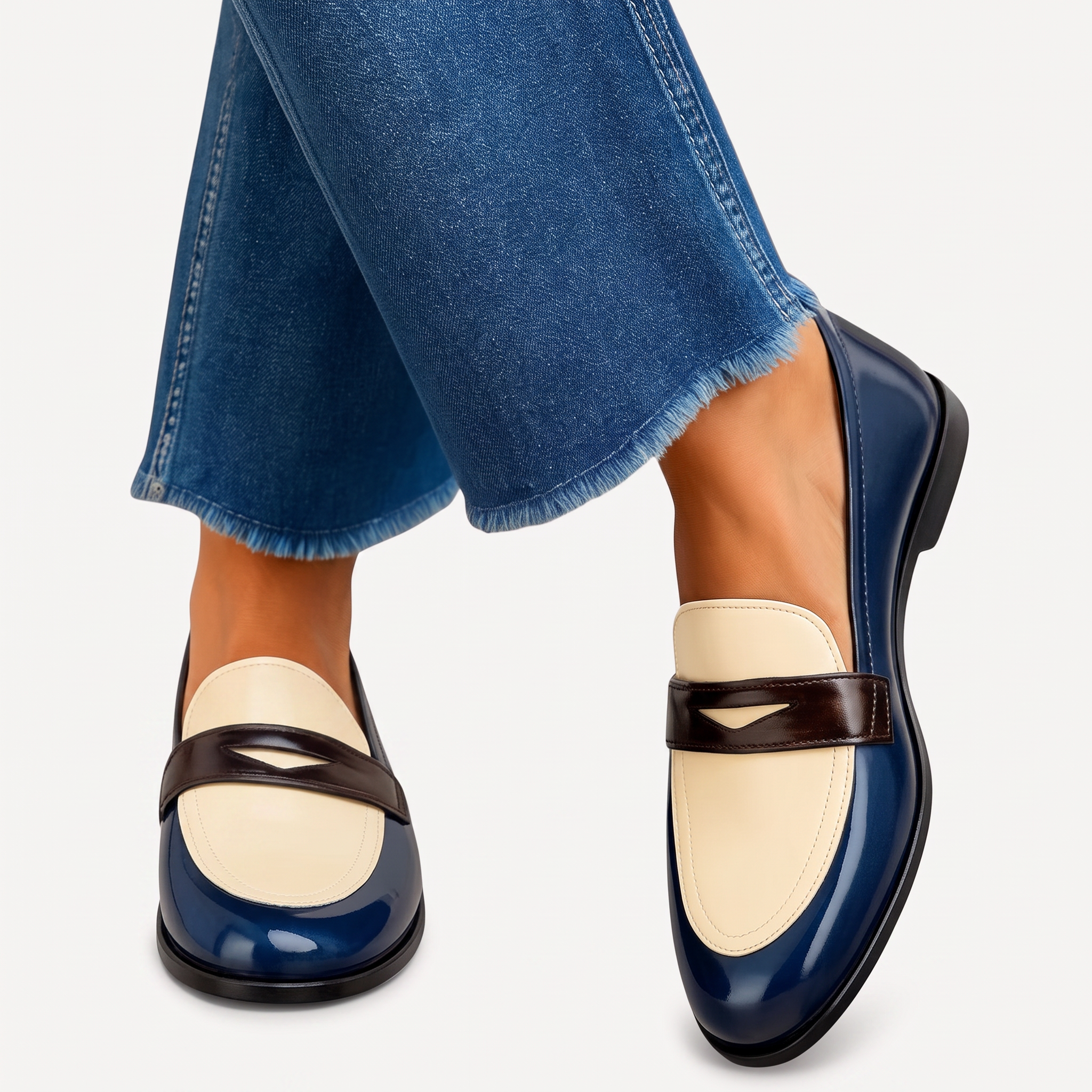 Komfort-Mokassins Damen Alda Rosa, bequeme Slip-Ons