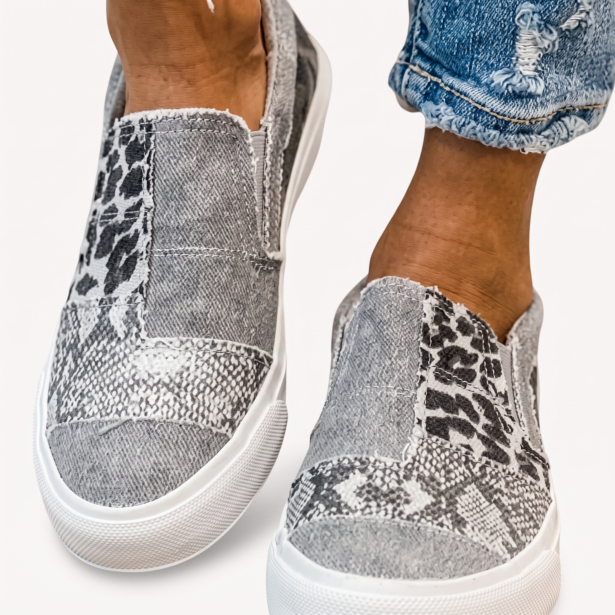 Komfort-Mokassins Damen Alda Elena, ergonomisch, weiche Slip-Ons