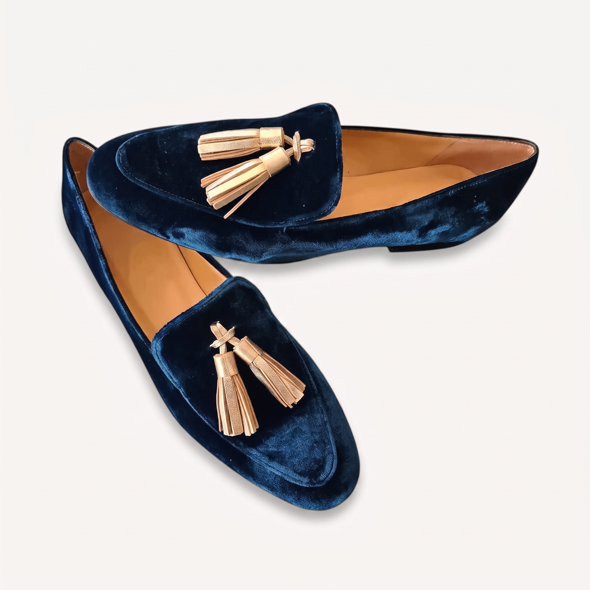 Leder-Mokassins Damen Alda Pia, bequeme Slip-Ons